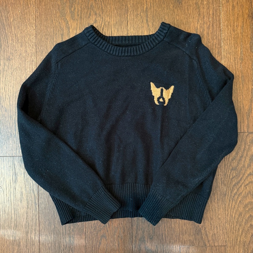 Oak + Fort Boston Terrier sweater sz M